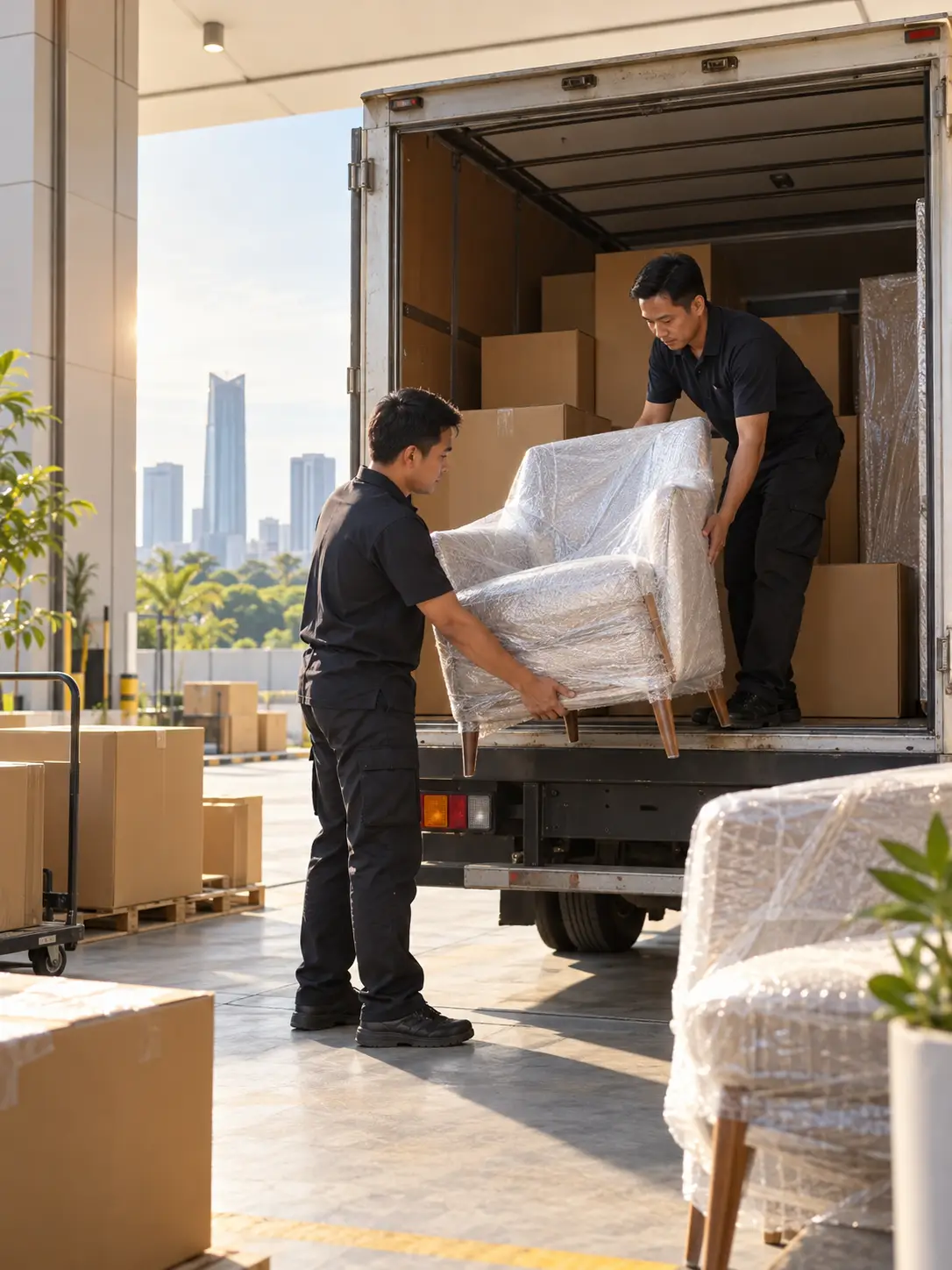 Distribusi komersial untuk kebutuhan furnishing skala besar